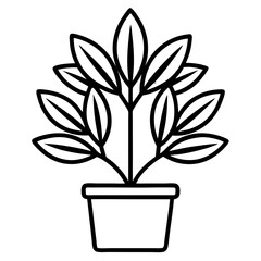 plant in pot icon