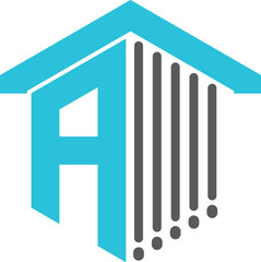 House logo design. House A logo design. Real Estate logo design. Property logo design. A logo design. Luxury Real Estate A logo design. 