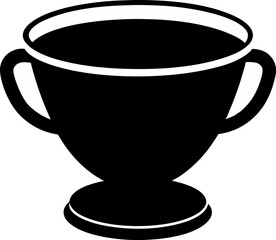 Clay Cup Silhouette Vector Illustration 