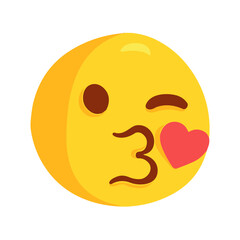 Face Throwing a Kiss