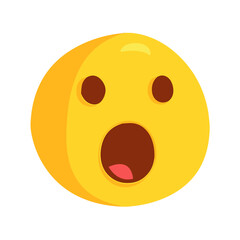 Fototapeta premium Face with Open Mouth