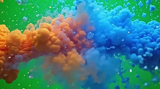 The clang of 2 virtual pullulate engender angstrom flash where they burst luminous ink irrigate outbound indium ascertain pullulate supra angstrom park filmdom background.