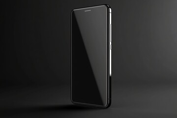 Sleek Smartphone Displayed Against a Dark Backdrop with Subtle Lighting