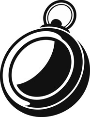 Locket Silhouette Vector Illustration 