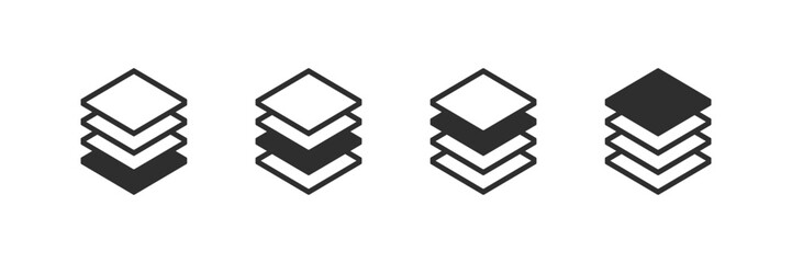 blockchain layers icon vector images