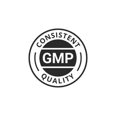 Gmp consistent quality badge icon vector images
