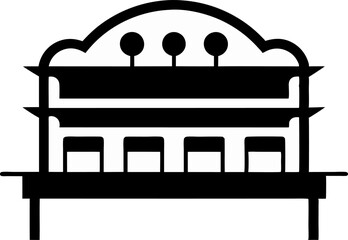 Rack Silhouette Vector Illustration 