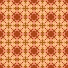 Elegant Floral Pattern in Warm Earthy Tones