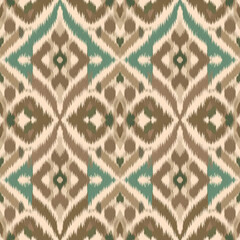 Traditional Ikat Design with Soft Earth Tones