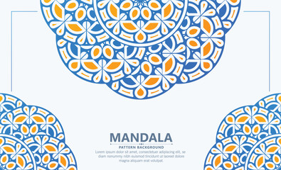 Colorful mandala pattern banner concept © Zein Republic Studio