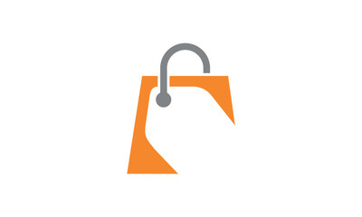 a graphic image with a shopping discount theme, on a white background. vector graphic base.