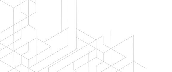 Vector creative technology geometric line design 