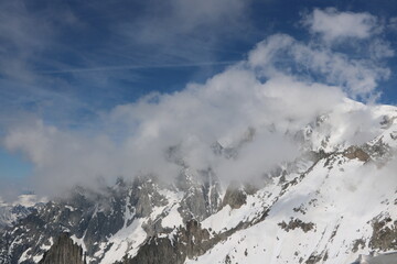 Obraz premium snowy mountain landscape