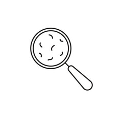 Magnify glass Lock Editable line icon