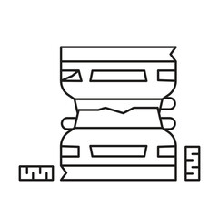 Car Junk Editable line icon