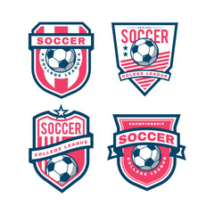 football logo, badge design template 
