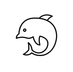 Dolphin Editable line icon