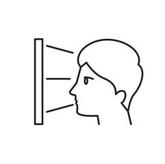 Eye Sensor Editable line icon 