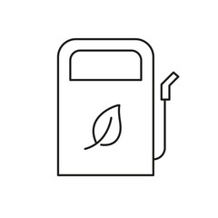 ECO Filing Station Editable line icon 
