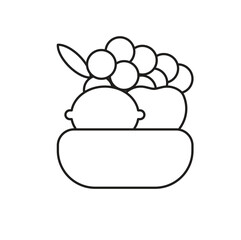 Fruit Jar  Editable line icon 