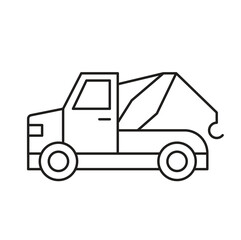 Garbage  Truck Editable line icon 