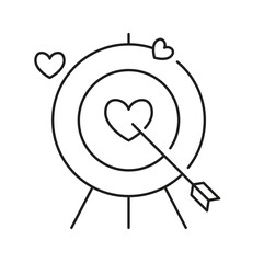 Love Goal Editable line icon 
