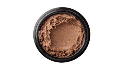 Chocolate cream spread isolated on white background