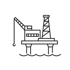 Dockyard Crane  Editable line icon 