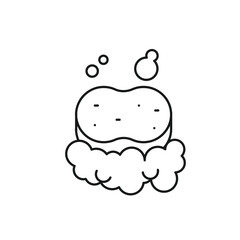 Soap Foam Editable line icon 