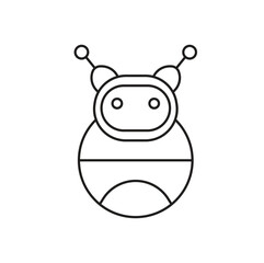 AI Robot Editable line icon 