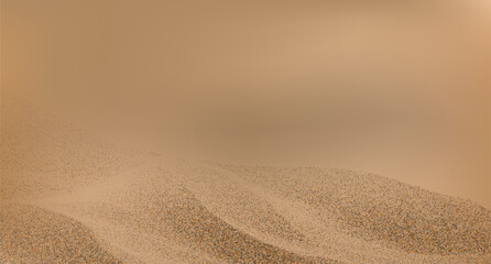 Abstract golden sand dunes landscape.Contrasting ridges and  flowing landscapes.