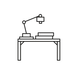 Education Table Editable line icon 