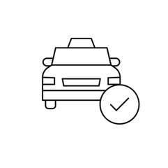 Obraz premium Car Check Editable line icon 
