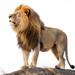 Obraz premium lion isolated on white background