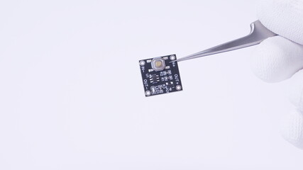 Electronic PCB switch with SMD components 