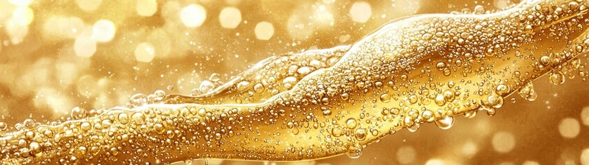 Sparkling Champagne in Elegant Flute Glass