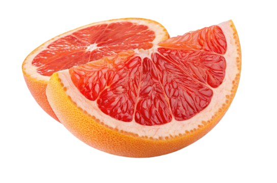 Fresh grapefruit slices juicy citrus fruit healthy eating vitamin c rich antioxidant food photography close up