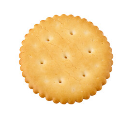 Isolated round cracker image for food photography and snack product marketing visuals for online sales use