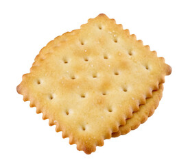 Stock photo of delicious crackers stacked on a black background for food photography and snacking needs