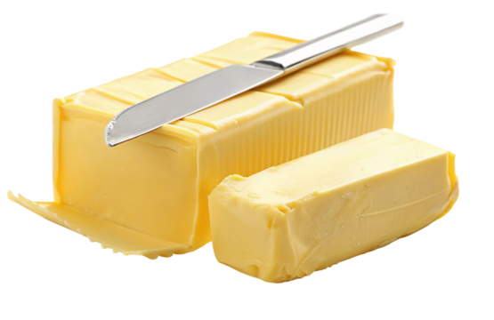 Butter block with knife dairy product cooking ingredient baking fat spreadable delicious breakfast food