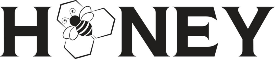 Honey Bee Hive, Vector Illustration