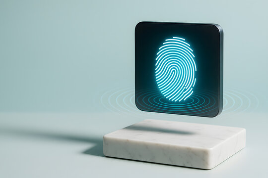 Biometric Futuristic Display for Security Technology - Powered by Adobe