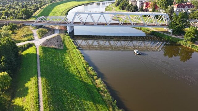 rive drone shot