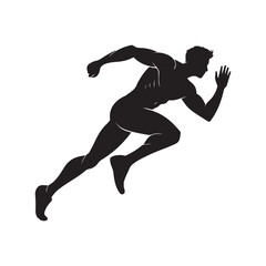 silhouette of a man jumping