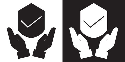  insurance icon.  Vector illustration. EPS 10 AI
