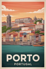 Vintage Porto Travel Poster
