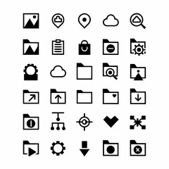 Fototapeta premium Design a set of intuitive icons representing various stages of an order's journey placement, processing, shipping, delivery, and return. Include tracking elements.