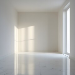 empty room with white walls