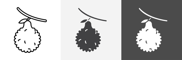 bergamot icon set vector art