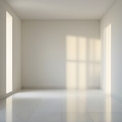 Obraz premium empty room with white wall